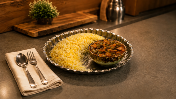 خورش  لوبیا گیاهی