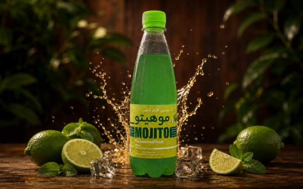 نوشیدنی گازدار با طعم موهیتو