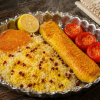 چلو جوجه کباب گیاهی